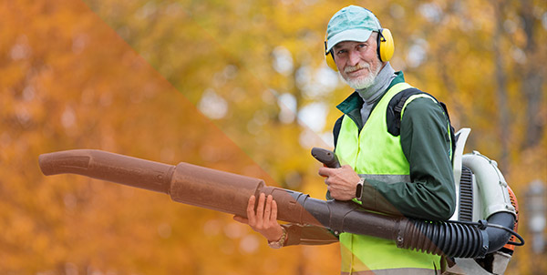 leaf blowe man | master planned community management