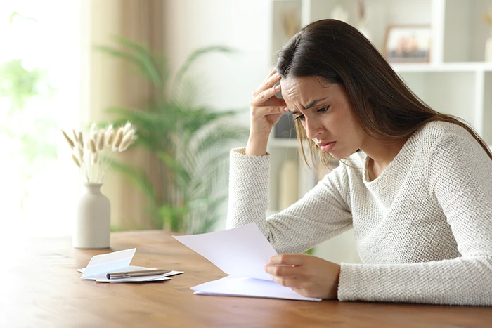 troubled woman | hoa violation notice