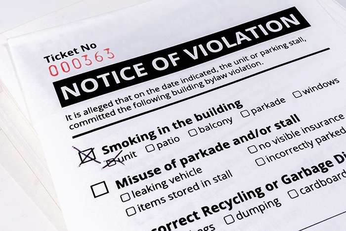 notice of violation | hoa violation notice
