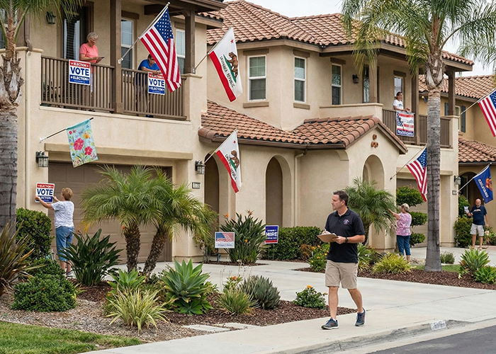 Signs and Flags During Elections
