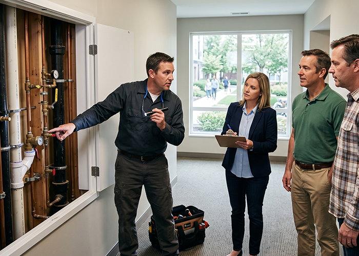 HOA plumbing responsibilities