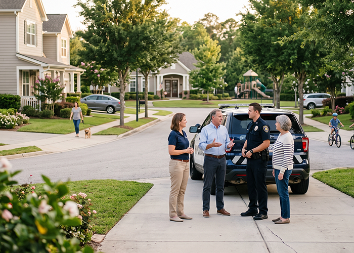 Police Vehicles in HOA Communities